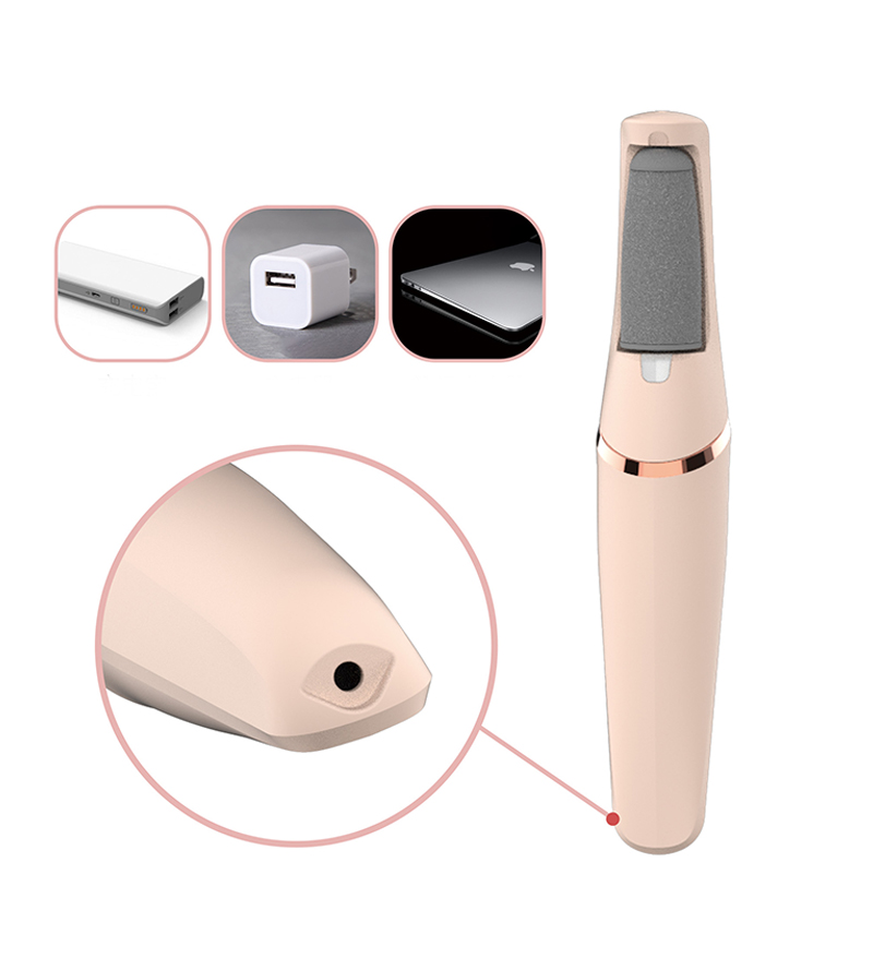 Fabricant personnalisé, machine à pédicure de tête à double tête rechargeable, callosité et machine à pédicure d